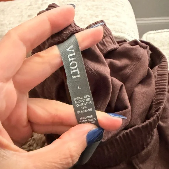 Vuori Dark Brown Joggers with Cream Drawstring - Picture 6 of 6